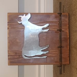 Farmhouse Decor Metal/Wood Keyrack